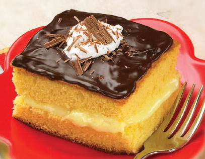 Boston Cream Pie Squares