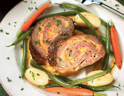 Ham & Cheese Meat Loaf Roll