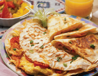 Pepper Brunch Quesadilla